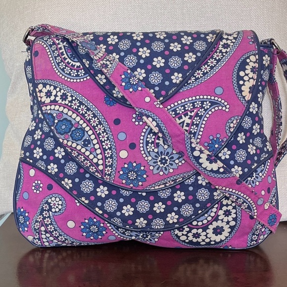 Vera Bradley Boysenberry Handbags - Vera Bradley Shoulder Bag Purple Boysenberry Pattern
